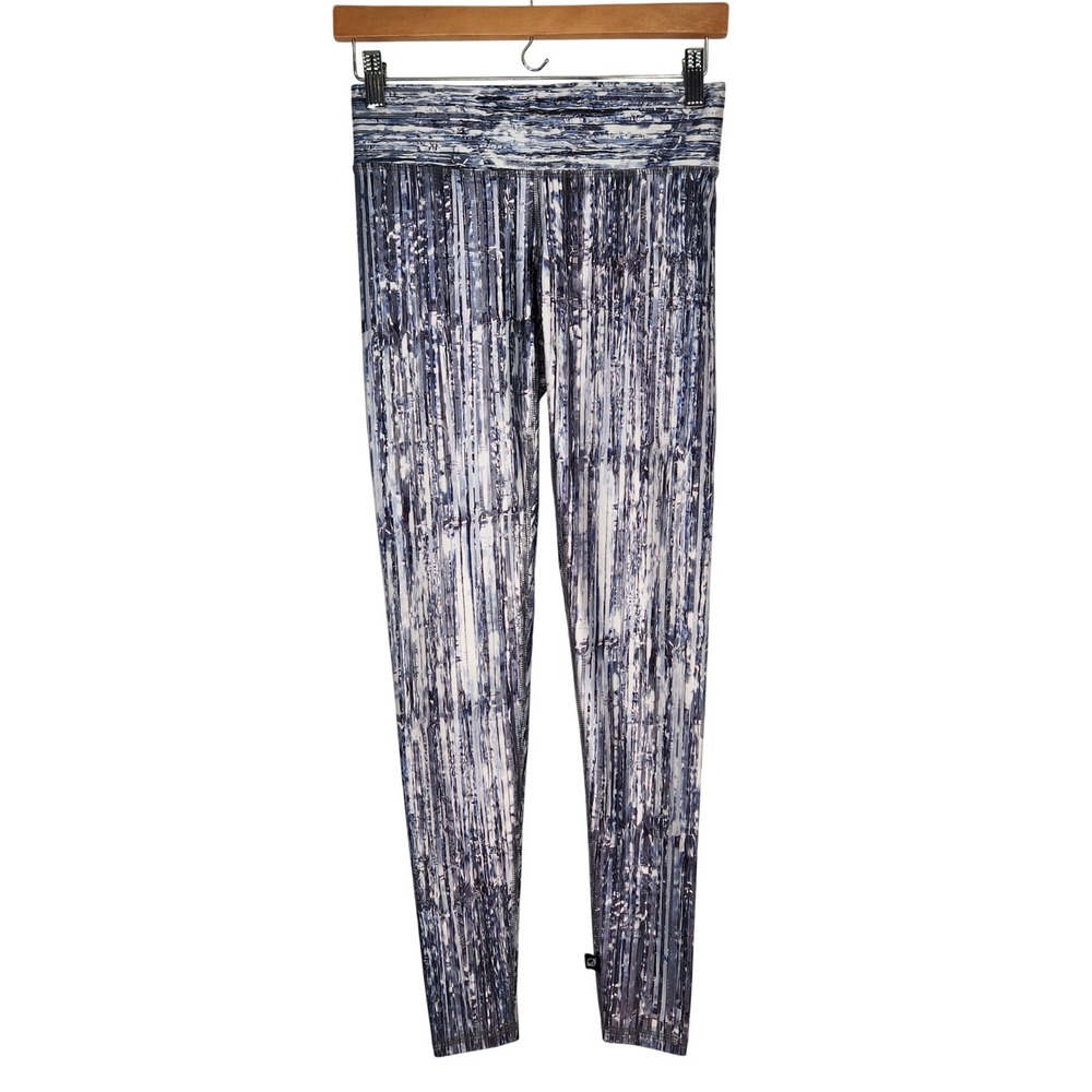 Terez Tall Band Performance S Glass Half Full Print Leggings USA Made